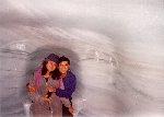 Myself and Aparna in the cave